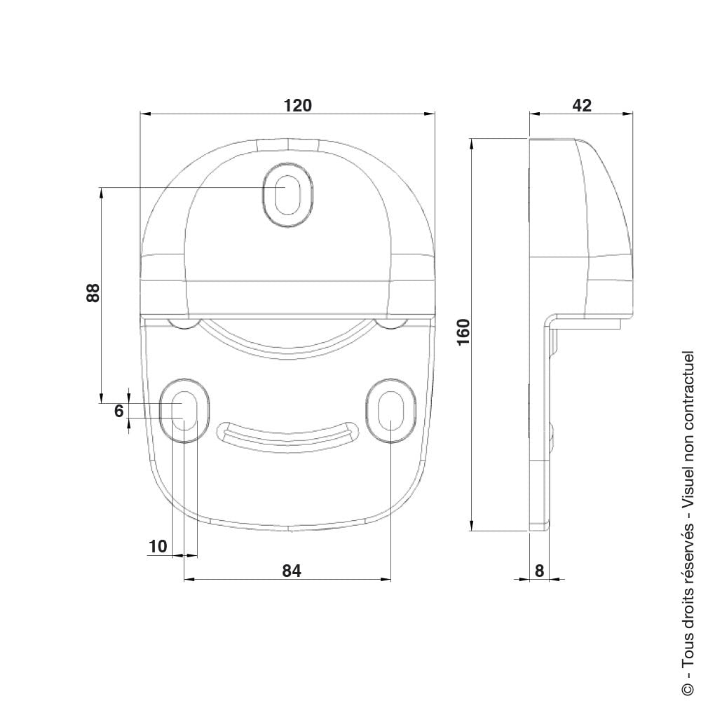 PORTAC Sabot en Composite pour portail motorisé