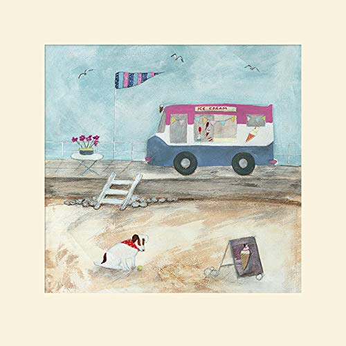 Louise O'Hara (Waiting For An Ice Cream 40 x 40cm Mounted Print