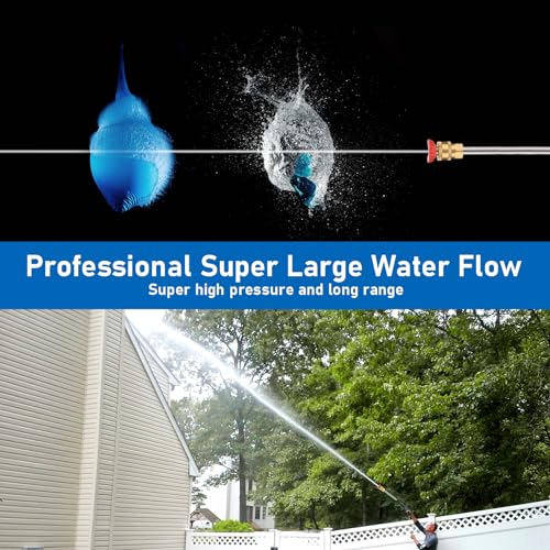 Suyncll Max 4200Psi Gas Pressure Washer, 2.8Gpm 212Cc Gas Pressure Washer, 7.0Hp Engine Power Washer Gas Powered With 25Ft Hose 5 Nozzles thumb #2