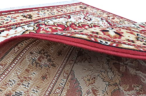 Image of Home Decore Acrylic Carpet for Your Living Room & Drawing Room Aywhere in Your Home (180X240 Red Colour)- 6x8 Feet