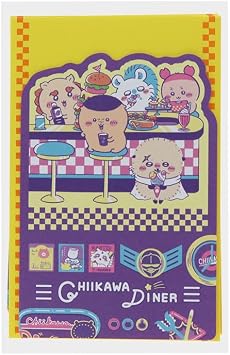Sun-Star Stationery S8908770 Chiikawa Goods, Letter Set, Die Cut, Dinner