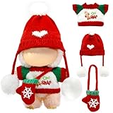 Ropa de Navidad para muñeca LABUBU (sin muñeca), 3 piezas hechas a...