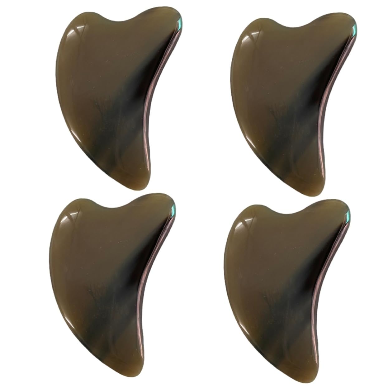 FRCOLOR Lot De 4 Outils De Grattage Pour Le Visage En Planche Guasha Pour Les Voyages