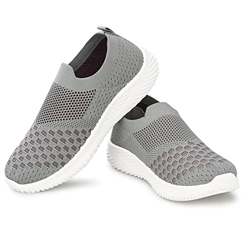 Image of Birde Women Knitting Upper Women PVC Casual Shoes for Women Walking Shoes