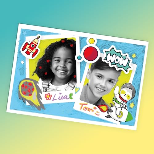 Photo Creator Kids Instant Camera Blue - Print Photos Instantly | Video Recording, Fun Filters, Stickers & Markers for Personalised Creations | Print Over 250 Photos | Ages 4+