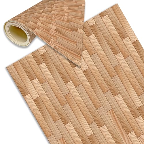 DECORA TU MUNDO   Alfombra Cocina Lavable Antideslizante   Imitacion Madera   Alfombra vinilica Cocina para Salon   Baño   Pasillo o Terraza   Vinilo Ideal para Exterior   | Pino 120x60 cm |