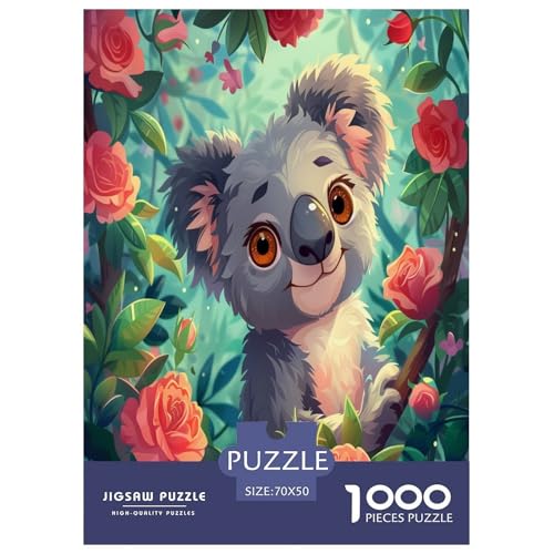 Puzzle de koala de 1000 piezas, una obra de arte interactiva de 70x50 cm ideal para adultos