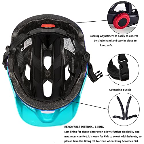 Image of Kids Helmet, Exclusky Kids Bike Helmet Adjustable Safety Lightweight Children Bicycle Helmet for Kids Skating Cycling Scooter Boys and Girls Bicycle Helmets Ages 5-8-14