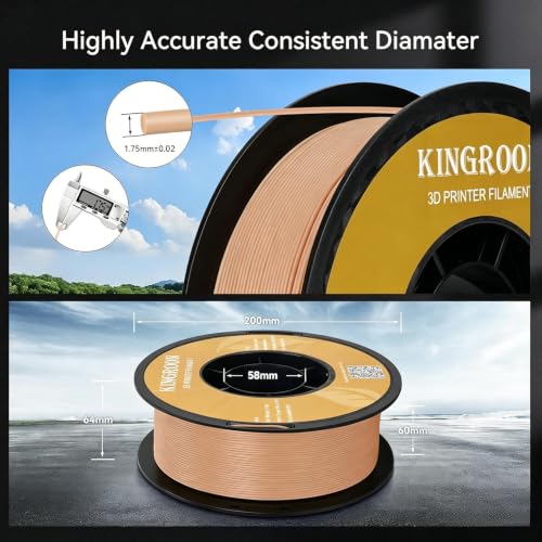 Image of Kingroon 16KG PLA Filament Bundle 1.75mm 3D Printer Filament Multicolor Pla Filament Bulk for Most 3D Printer,1kg Spool,16 Rolls,16 Colors