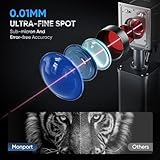 Monport 60W GPRO Fiber Laser Engraver with Rotary&LighBurn, MOPA Laser Color Marking Machine with 175x175mm Lens Red Dot Guide Precision Focus Safety Laser Cutter Engraver for Gold Jewelry Metal - Image 5