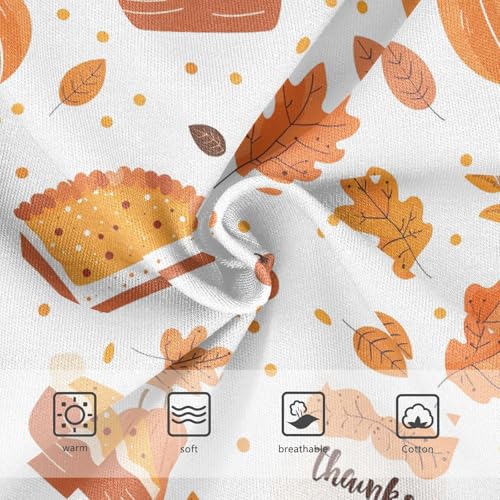 visesunny Boys Cotton Underwear Thanksgiving Pumpkin Leaf Printed Toddler Soft Training Briefs Size 2T-8Y for Kids4