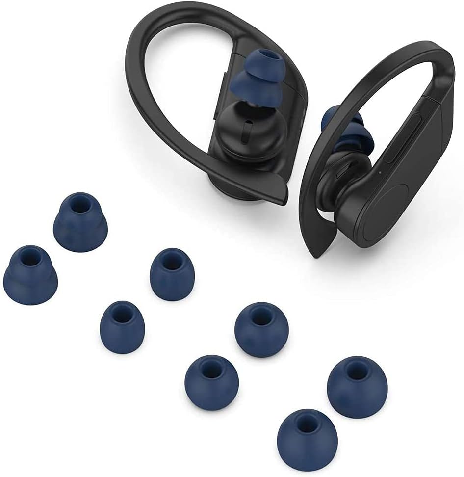 Replacement Silicone Earbuds Ear Tips Eargels Buds Set Compatible with Beats by Dr. Dre Powerbeats Pro Wireless in-Ear Earphones (4 Pairs/Navy Blue) image 3