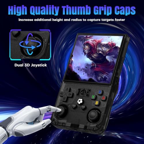 Image of R36MAX Retro Handheld Game Console, 128GB Retro Gmaing Console with 4.0 Inch IPS HD Screen, Portable Retro Gaming Console, Support 30+ Emulator Console Video Game Console, Black