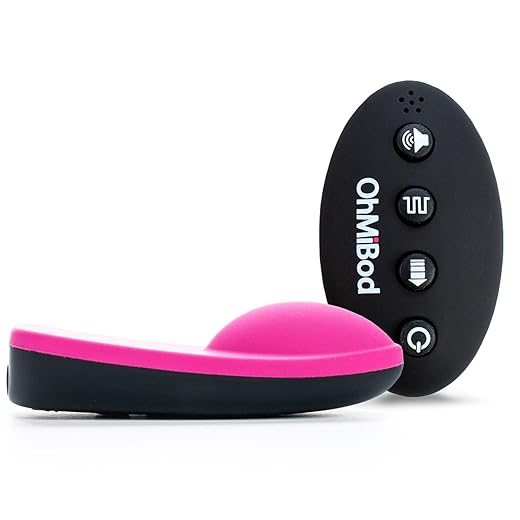 OhMiBod Club Vibe 3.0H Wearable Panty Vibrator - Personal Massager for Women - Couples Vibrator with Three Play Modes - Wireless Remote Control Clit Vibrator for Home, Club, and Party - Pink/Black