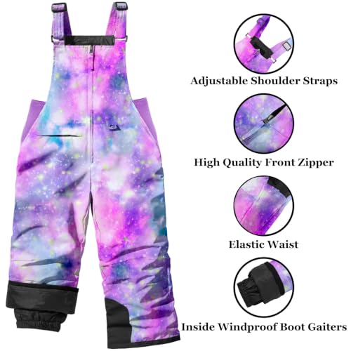 GEMYSE Kids Waterproof Snow Bibs
