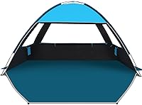 Vista 20 de COMMOUDS Carpa de Playa con Sombra Solar para 3/4-5/6-7/8-10 Personas, Refugio Solar de Playa con Toldo UPF 50+, Liviana, Fácil de Instalar
