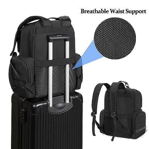 PGmoon Mochila para Consola Compatible con Playstation 5, Funda de Viaje con Forro Protector, Compatible con Portátil de 15,6'', Auriculares, Mandos y La Mayoría de Los Accesorios de Juego - imagen 4