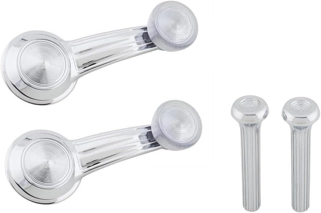 Speedway Motors 1968-81 Compatible with Chevy Car Window Crank Handles and Door Lock Knobs