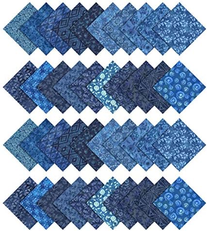 Soimoi Batik Print Precut 10-inch Cotton Fabric Quilting Squares Charm Pack DIY Patchwork Sewing Craft