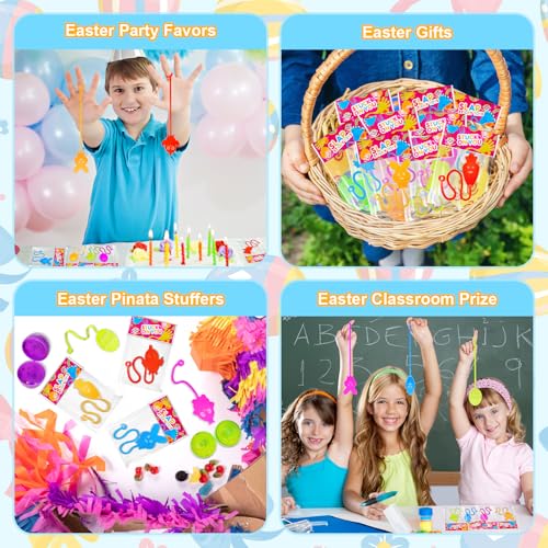Easter Basket Stuffers for Toddlers 40 Pack, Non Candy Easter Sticky Hands Egg Hunt Fillers Supplies for Kids, Small Party Favor Fidget Toys Classroom Gifts Prize Goodie Treat Bag Stuff for Boys Girls - image 6