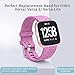 Welltin 2 Pack Bands Compatible with Fitbit Versa / Fitbit Versa 2 / Fitbit Versa Lite for Women Men, Breathable Woven Fabric Strap, Adjustable Replacement Wristband for Fitbit Versa Smart Watch