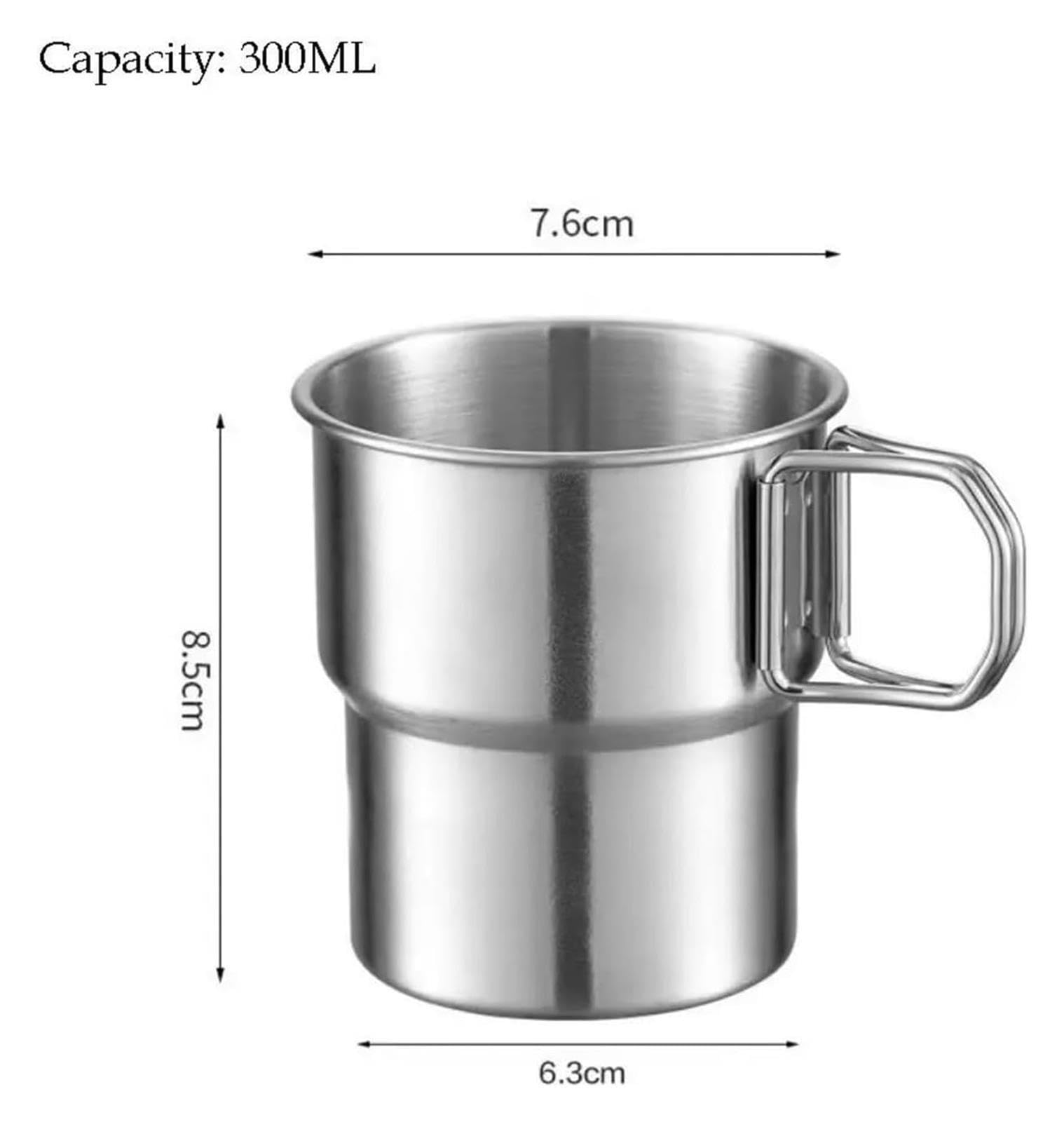 1 Taza Plegable de Acero Inoxidable 304