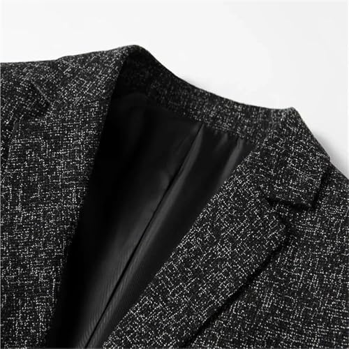 Men's Lightweight Single-Breasted Jacket Thin Solid Color Casual Suit Coat Lapel Work Buttons3