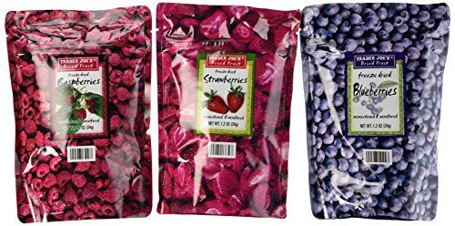 Trader Joe's Freeze Dried Fruit Variety Pack (Blueberry, Strawberry, Raspberry)-SET OF 4