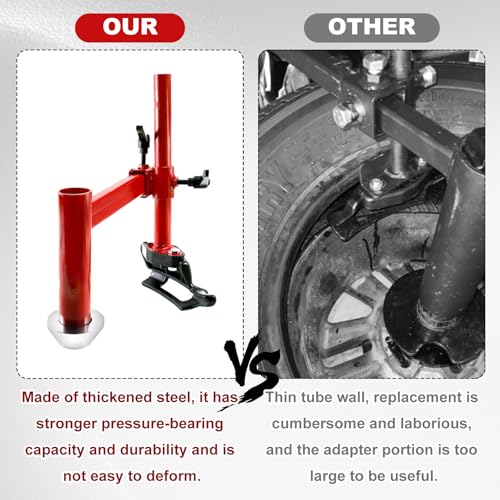 Image of Sporacingrts Upgraded Manual Tire Changer Duck Head Kit with Silver Cone - Universal Compatible with Most Car Tires, Durable and Easy to Use