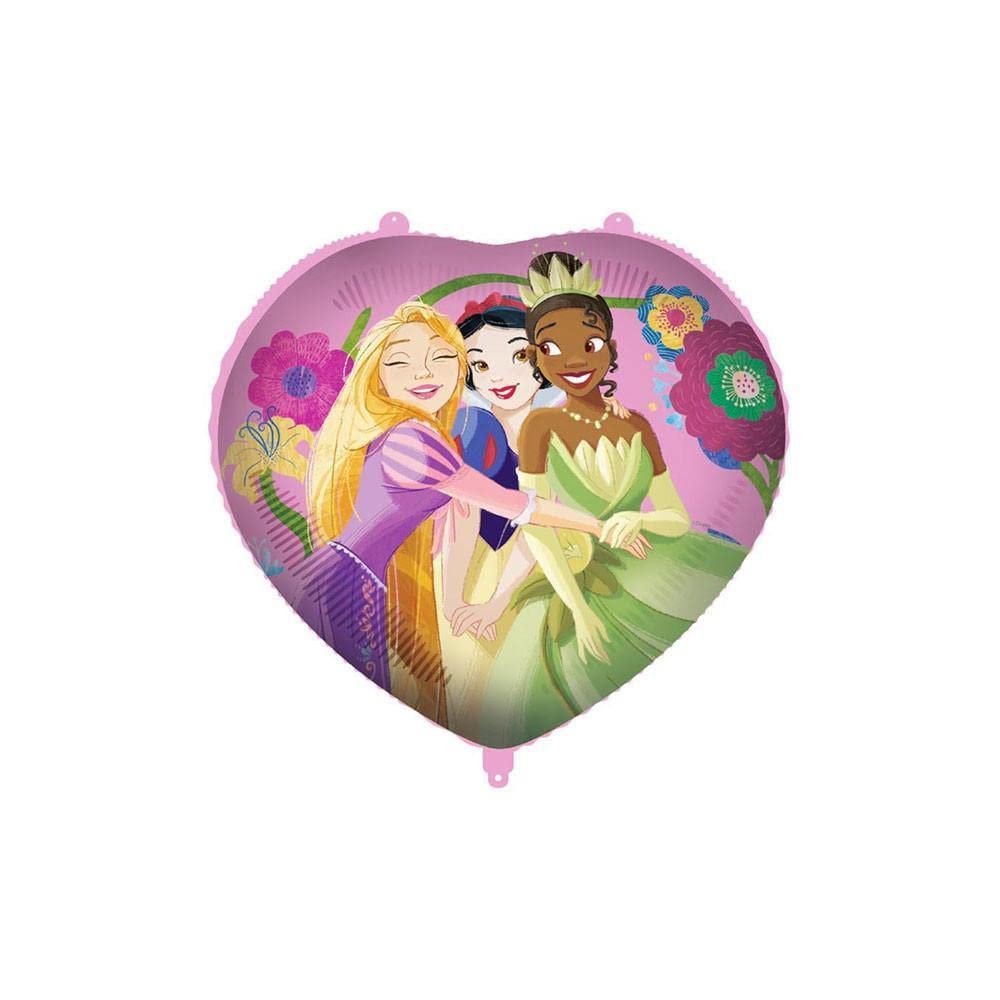 Palloncino cuore Principesse 18-46cm, 1pz.