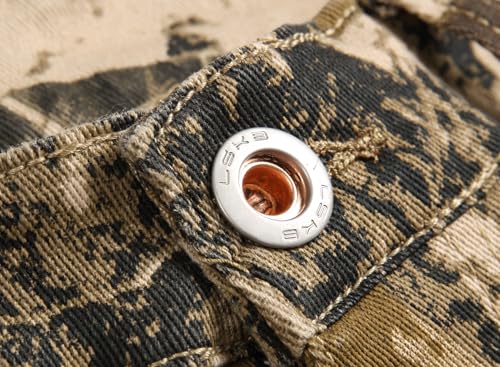 Men Ripped Jeans Fashion Slim Fit Traight Distressed Design Skinny Stretch Comfort Flex Waist Denim Pants4