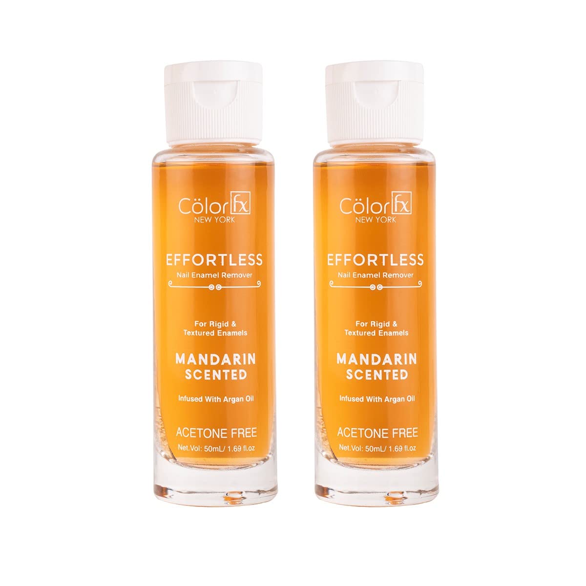 Color Fx Effortless Nail Enamel Remover infused with Argan Oil Pack of 2 (Mandarin)-image-13
