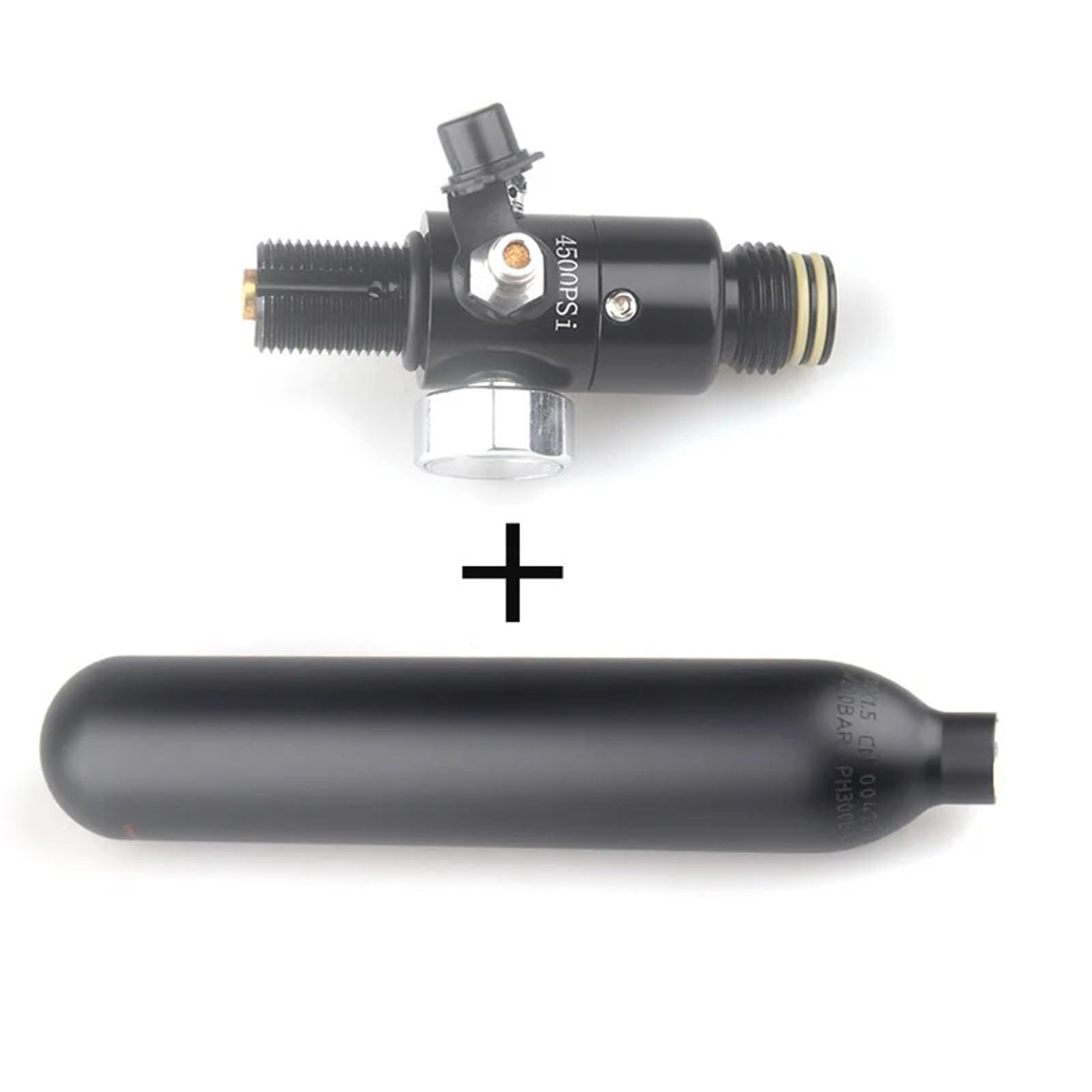 1 szt. 0,5 l 500 cm³ nurkowanie M18*1,5 wyjście butli gazowej 160-3000 PSI regulator ciśnienia stacja zbiornik powietrza nurkowanie akcesoria do butli CO2