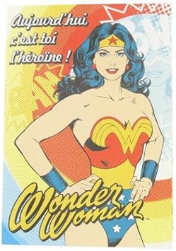 Carterie Carte D Anniversaire Musicale Wonder Woman Amazon Fr Cuisine Et Maison