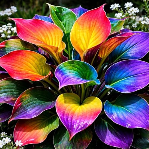 115+ Hosta Seeds for Planting - Perennial Shade Loving Foliage Plants Hardy Garden Greenery for Shaded Areas Ornamental Hostas for Yard and Landscape Decor