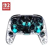 Turtle Beach Afterglow Transparent Kabelloser RGB-Gaming-Controller offiziell lizenziert für Nintendo Switch 2