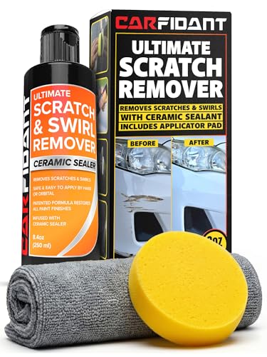 Carfidant Scratch and Swirl Remover - Car Scratch Remover for Vehicles Paint - Polishing Compound...