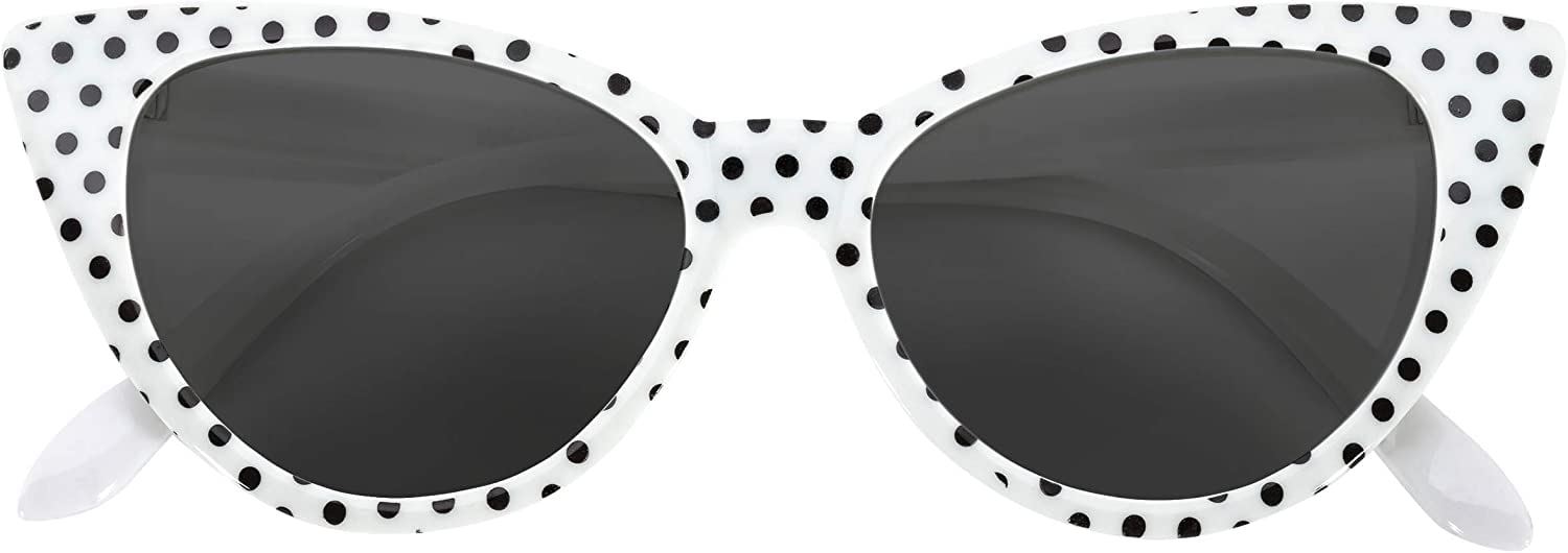 Cateye Sunglasses for Women Classic Vintage High Pointed Winged Retro Design-image-22