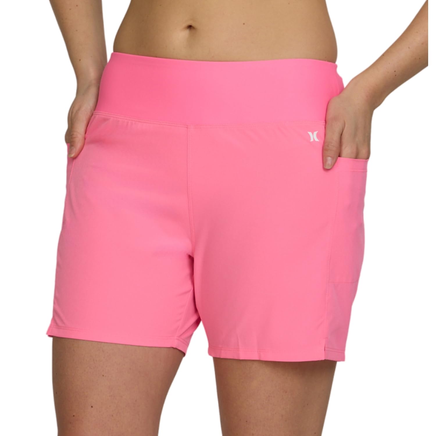 hurley women's soft waisted board shorts quick dry swim shorts with pockets