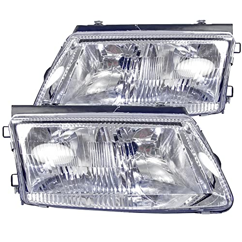 BESTPRICE 2x phares avant Phares principaux gauche + droite Compatible avec VW PASSAT B5 (3B2), PASSAT B5 Variant (3B5)
