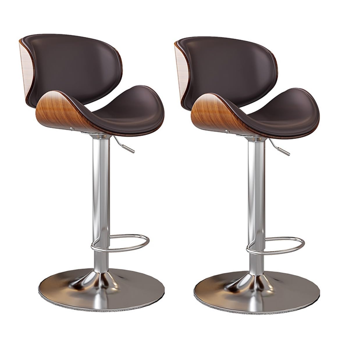 Chaise de cuisine moderne pivotante pour des repas conviviaux autour de l'îlot central