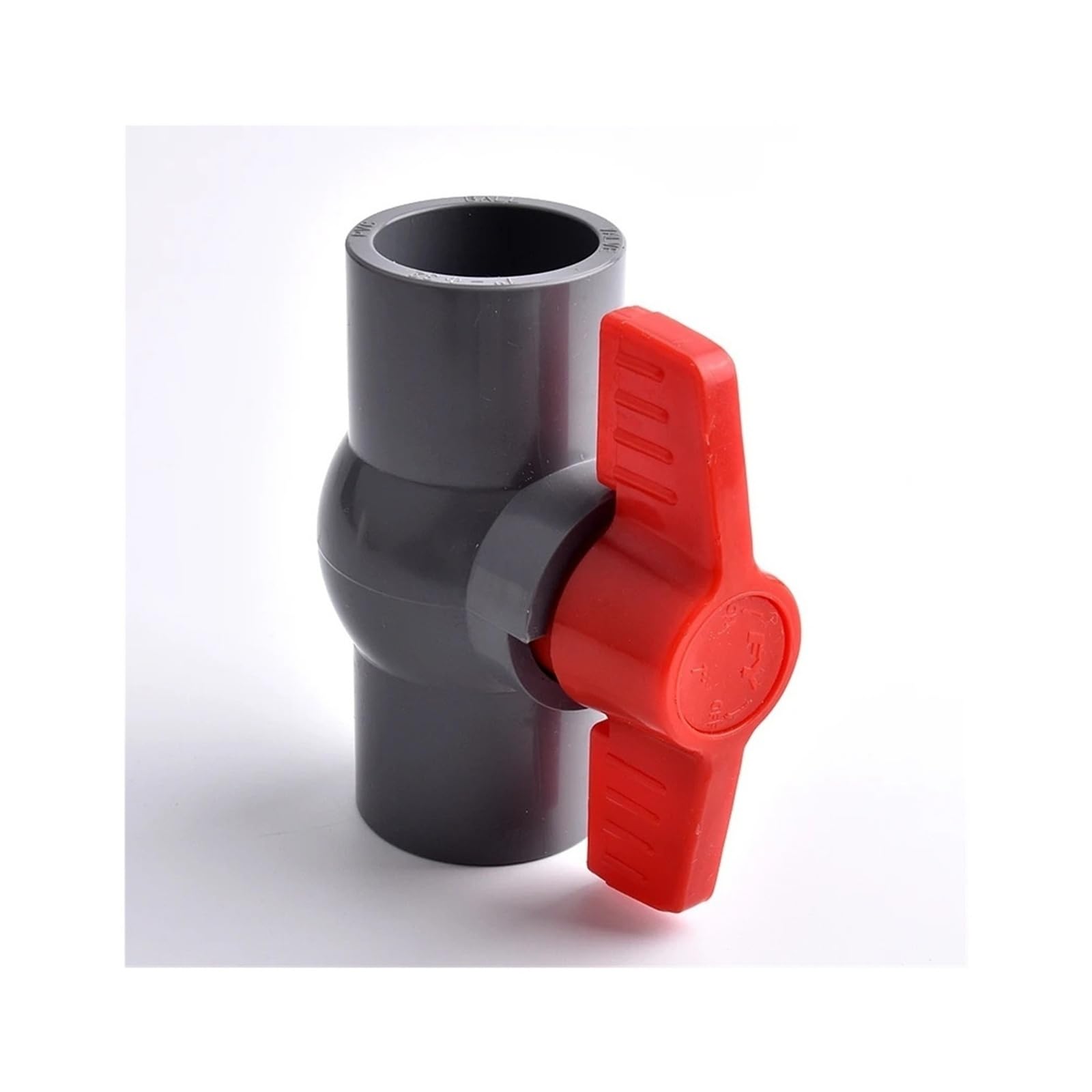 1pc Rura Pcv Płaskie Gniazdo Zawór Kulowy Łącznik Adapter Złącza Do Podlewania Nawadnianie Ogrodu Akwarium Wspólne ID 20~110mm(Grey Color,Inner dia 63mm)