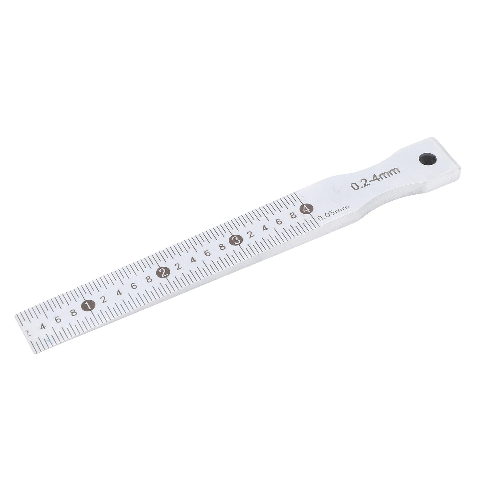 Generic Outil de Mesure Précis de Jauge Conique en Acier Inoxydable pour la Construction et les Chemins de Fer, Plage de 0,2 à 4 Mm, Précision de 0,05 Mm