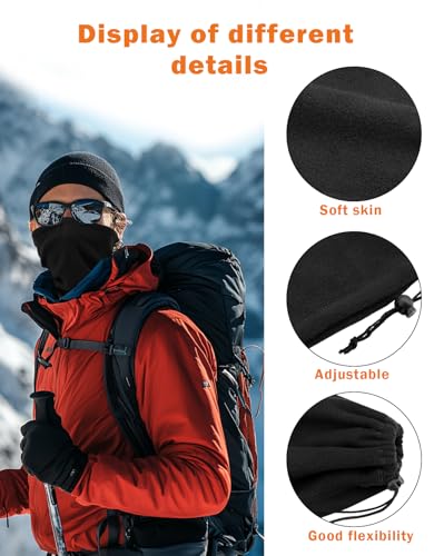 Winter Neck Warmer, Polar Fleece Neck Gaiter Warm Face Cover, Cold Weather Ski Face Mask Windproof for Men and Women3