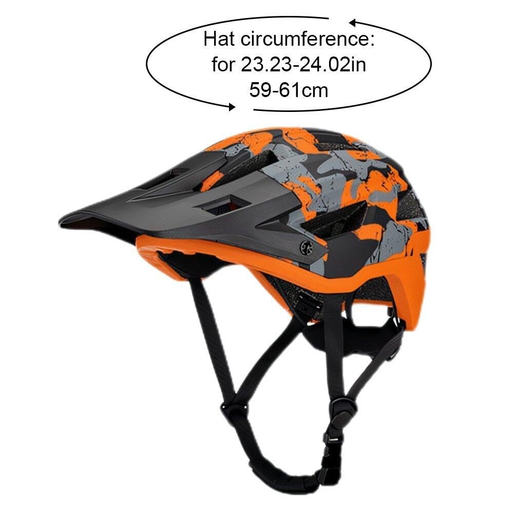 Kask rowerowy górski, oddychający, regulowany, kask rowerowy dla dorosłych, MTB, kask rowerowy z paskiem, akcesoria jeździeckie dla mężczyzn i kobiet