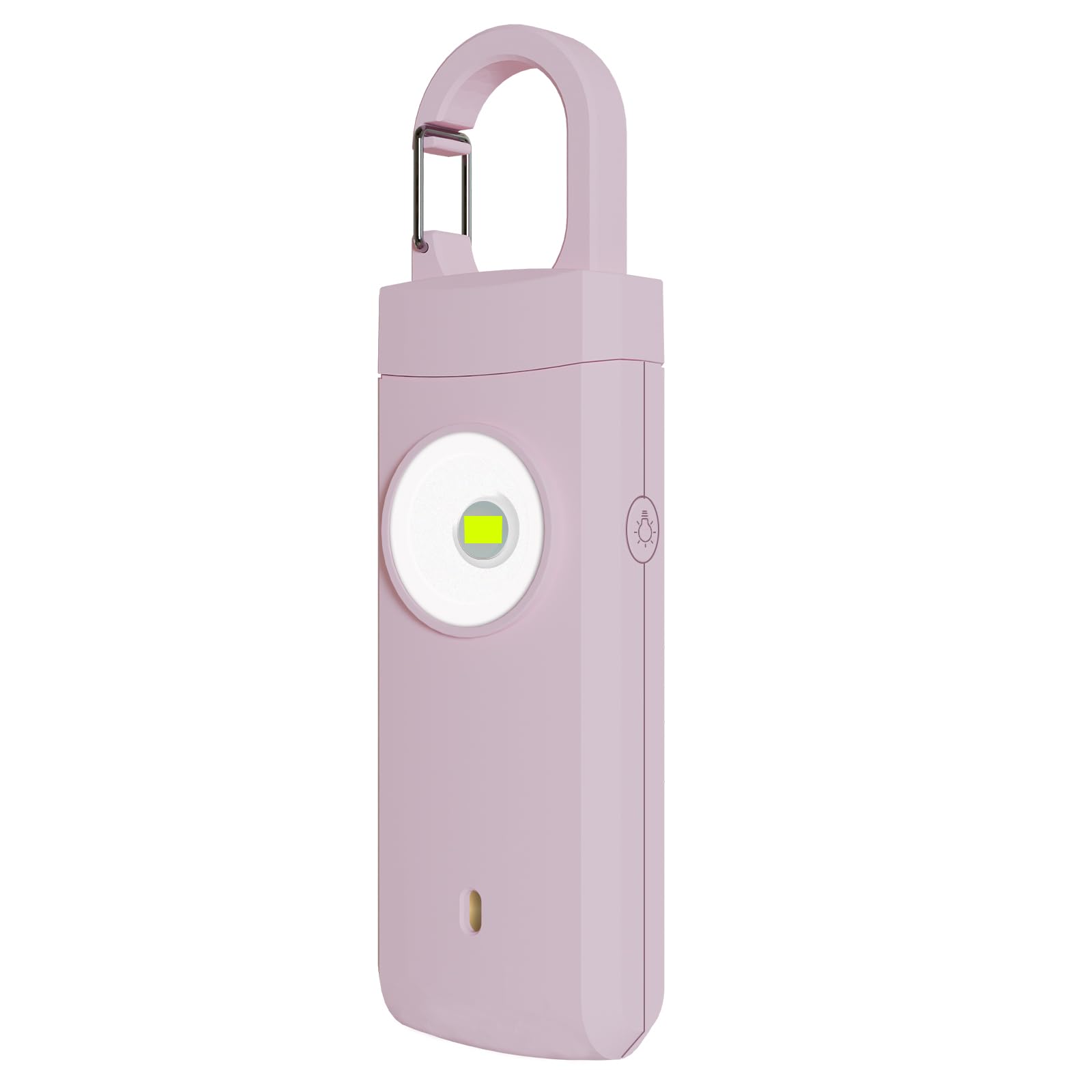 Alarma de seguridad personal recargable para mujeres, sonido de sirena fuerte, luz LED SOS estroboscópica, carga USB, alarma personal, llavero de autodefensa para esposa, hija, estudiante