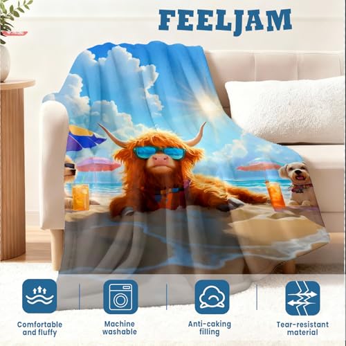 FEELJAM Einhorn Decke kuscheldecke pinkes, Flanell Weich Fleecedecke f¡§1r M?dchen, Flannel Fleece Blanket, Kinder kuscheldecke, Sofadecke… – Ansicht 4
