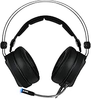 Vista 2 de NOX ANC Auriculares para juegos con control de cancelación activa de ruido, estéreo envolvente de 7.1 canales, cómodos auriculares de cuero