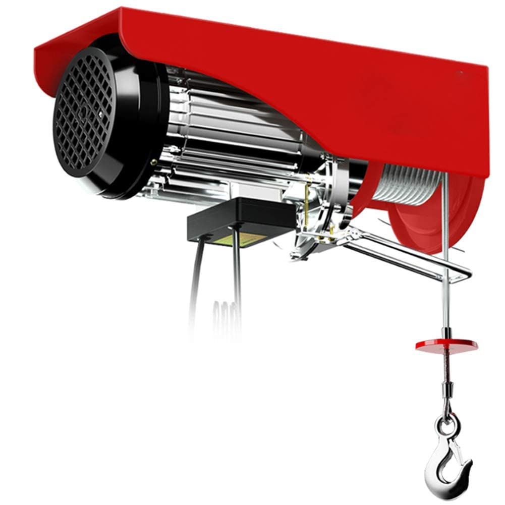 OTQEFTN Electric Hoist, Lifting Hoist with Wireless Remote Control 200m Receiving Signal, 220V Home Electric Small Crane 540W/950W Electric Winch