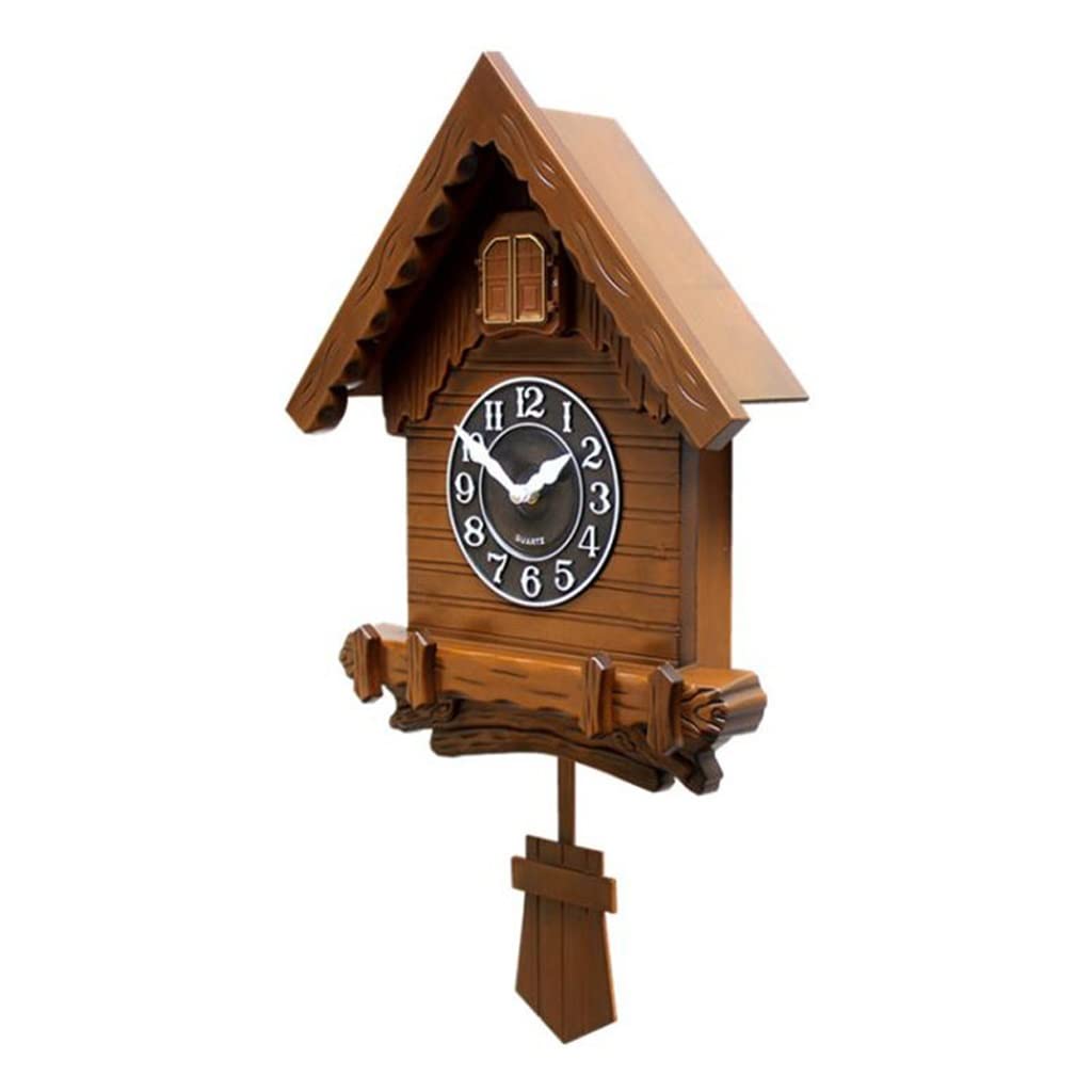 Kreatywny zegar ścienny 3D z kukułką żywe zegary shabby chic dekoracja ścienna zegar wahadłowy pomysły na prezenty (kolor: A, rozmiar: 53 x 30,5 cm) (A 53 x 30,5 cm)